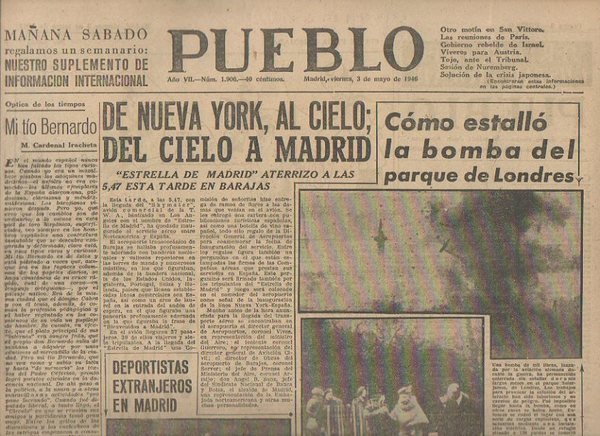PUEBLO. AÑO VII. NUM. 1.906. MADRID, VIERNES, 3 DE MAYO …