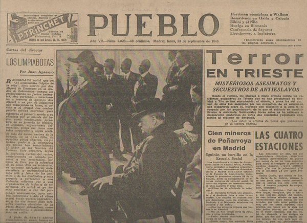 PUEBLO. AÑO VII. NUM. 2.028. MADRID, LUNES, 23 DE SEPTIEMBRE …