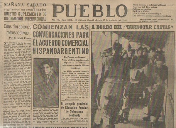 PUEBLO. AÑO VII. NUM. 2.032 MADRID, VIERNES, 27 DE SEPTIEMBRE …