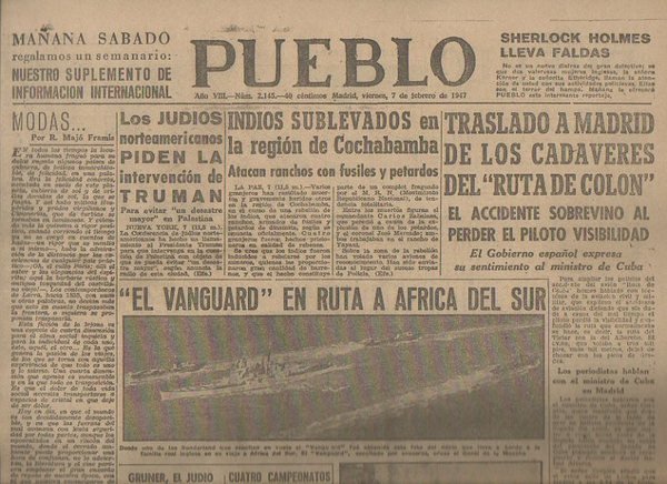 PUEBLO. AÑO VIII. NUM. 2.1445. MADRID, VIERNES, 7 DE FEBRERO …