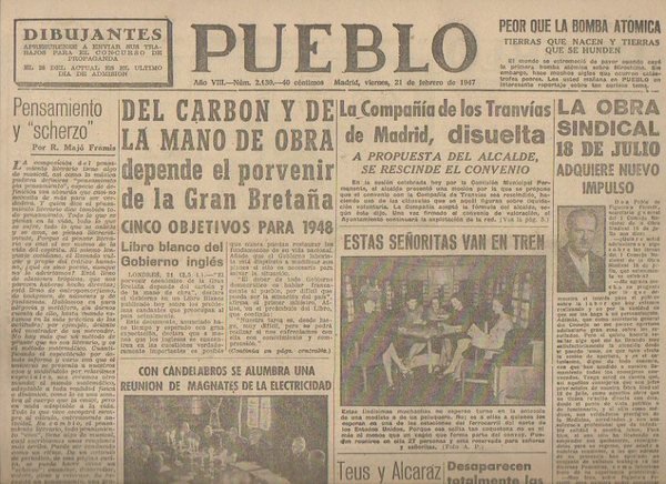 PUEBLO. AÑO VIII. NUM. 2.130. MADRID, VIERNES, 21 DE FEBRERO …