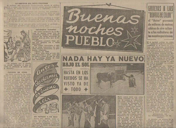 PUEBLO. SUPLEMENTO BUENAS NOCHES. MADRID, SABADO 14 DE ENERO DE …