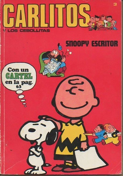 CARLITOS. N. 3. SNOOPY ESCRITOR.