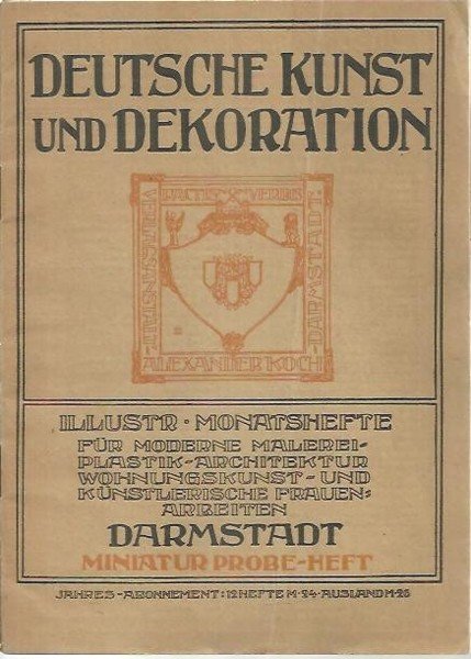 DEUTSCHE KUNST UND DEKORATION.