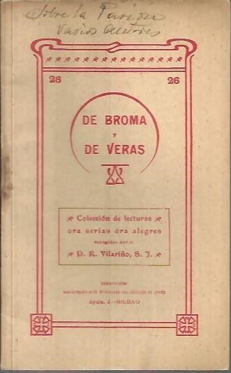 DE BROMA Y DE VERAS. TOMO III. NUM. 26. PASIONARIAS.