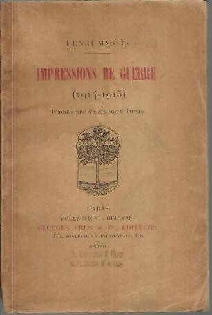 IMPRESSIONS DE GUERRE (1914 - 1915).