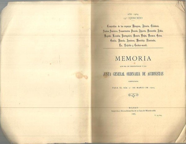MEMORIA QUE HA DE PRESENTARSE A LA JUNTA GENERAL ORDINARIA … | Immagine Gallery 1