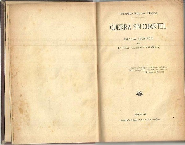 GUERRA SIN CUARTEL.