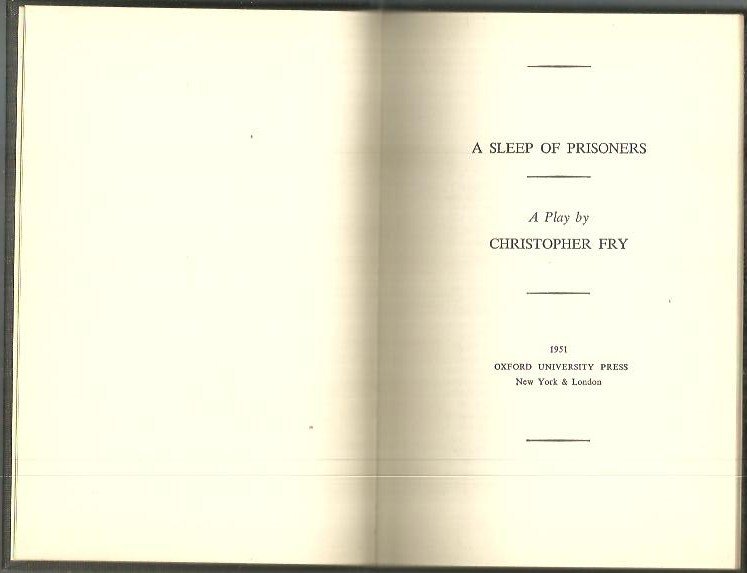 A SLEEP OF PRISONERS.