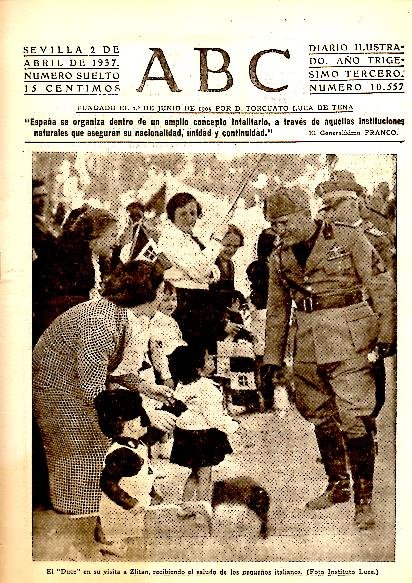 ABC. DIARIO ILUSTRADO. AÑO XXXIII. N. 10557. 2-ABRIL-1937.