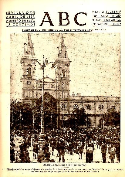 ABC. DIARIO ILUSTRADO. AÑO XXXIII. N. 10575. 23-ABRIL-1937.