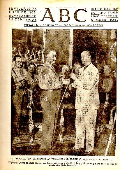 ABC. DIARIO ILUSTRADO. AÑO XXXIII. N. 10650. 20-JULIO-1937.