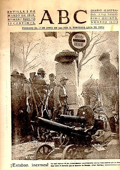 ABC. DIARIO ILUSTRADO. AÑO XXXV. N. 11153. 1-MARZO-1939.