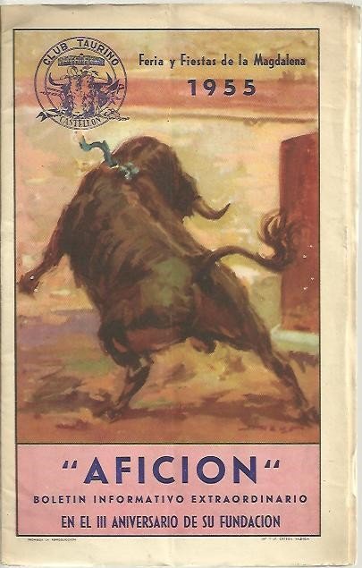 AFICION. MARZO 1955.