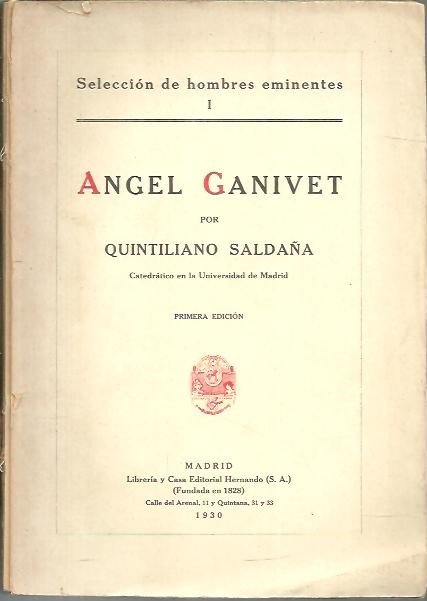 ANGEL GANIVET.