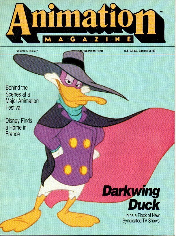 ANIMATION MAGAZINE. VOLUME 5, ISSUE 2. NOVEMBER-DECEMBER, 1991.