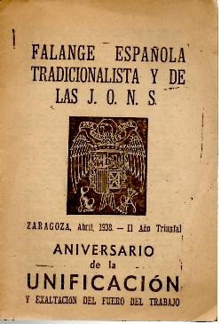 ANIVERSARIO DE LA UNIFICACION Y EXALTACION DEL FUERO DEL TRABAJO.