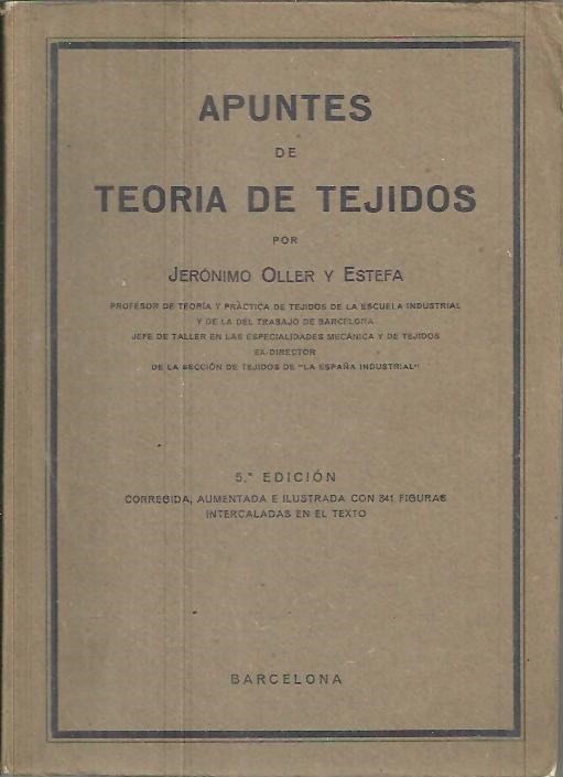 APUNTES DE TEORIA DE TEJIDOS.