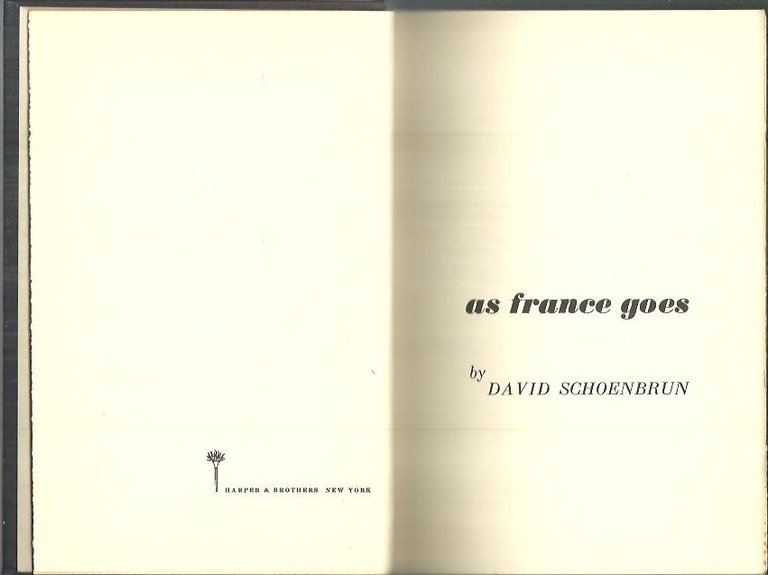 AS FRANCE GOES.
