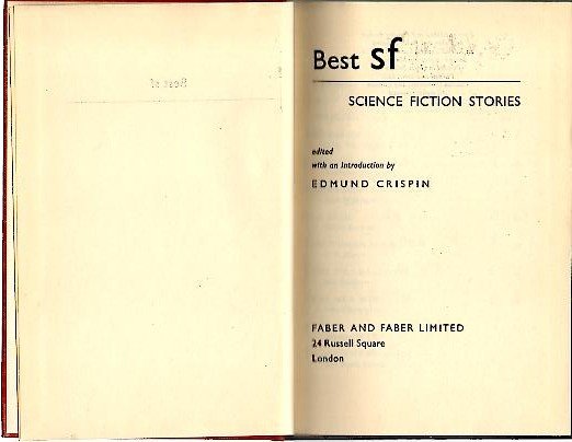 BEST SF. SCIENCE FICTION STORIES.