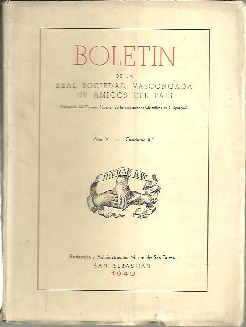 BOLETIN DE LA REAL SOCIEDAD VASCONGADA DE LOS AMIGOS DEL …