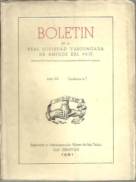 BOLETIN DE LA REAL SOCIEDAD VASCONGADA DE LOS AMIGOS DEL …