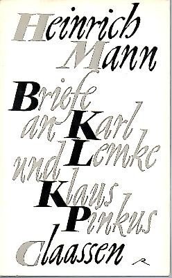 BRIEFE AN KARL LEMKE UND KLAUS PINKUS.