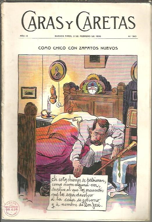 CARAS Y CARETAS. N. 383. COMO CHICO CON ZAPATOS NUEVOS.