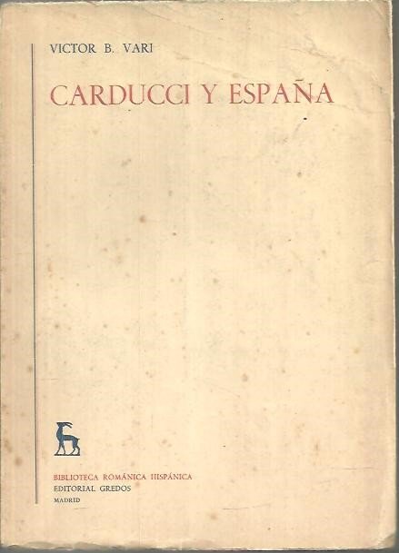 CARDUCCI Y ESPAÑA.