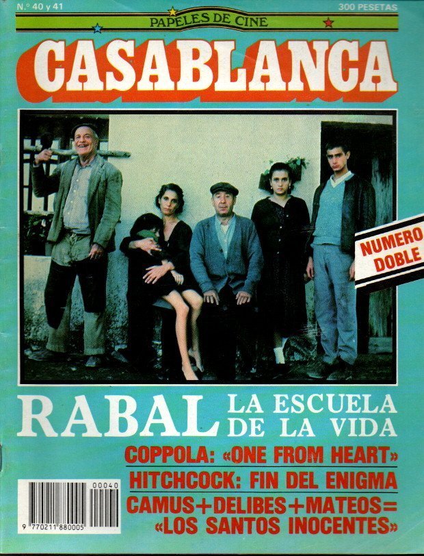 CASABLANCA. PAPELES DE CINE. NUMERO 40 Y 41. ABRIL-MAYO 1984. …
