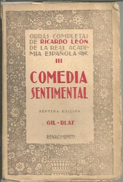 COMEDIA SENTIMENTAL.