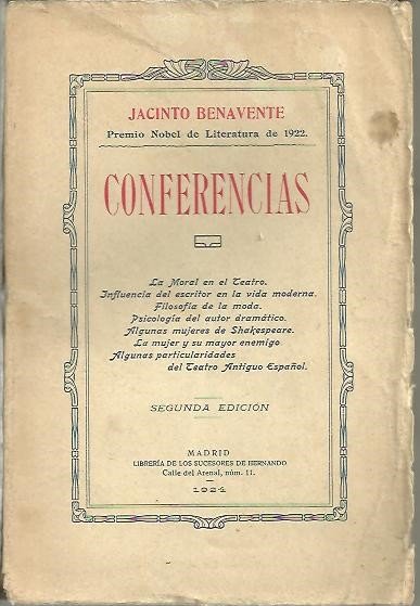 CONFERENCIAS. LA MORAL EN EL TEATRO, INFLUENCIA DEL ESCRITOR EN …