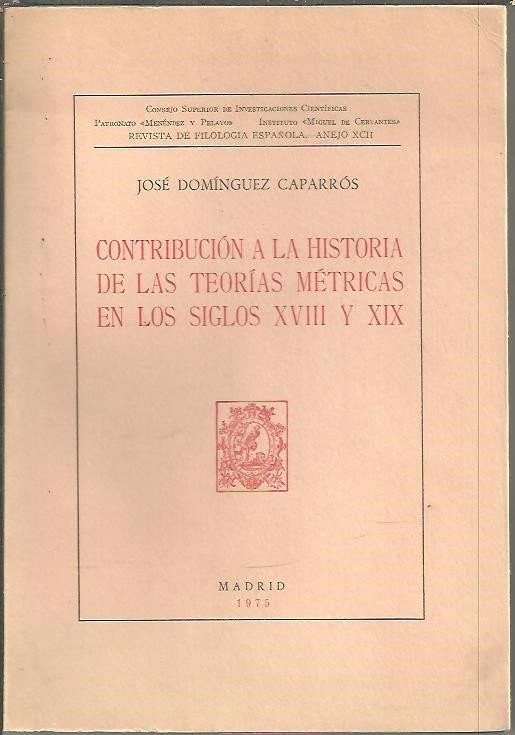 CONTRIBUCION A LA HISTORIA DE LAS TEORIAS METRICAS EN LOS …