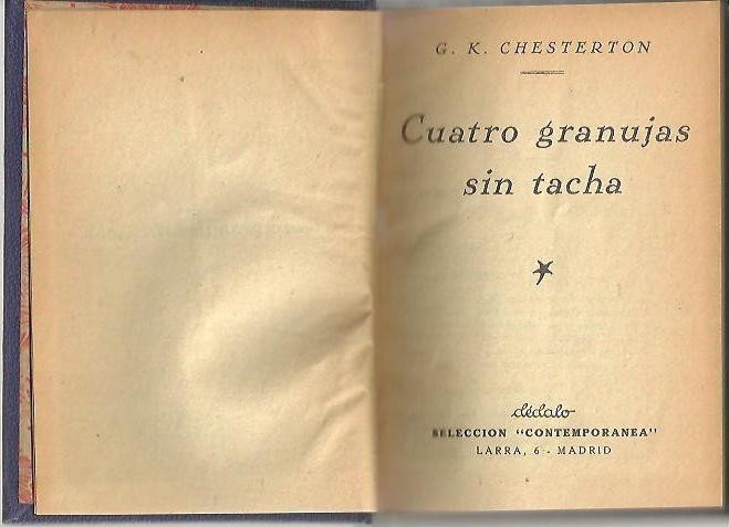 CUATRO GRANUJAS SIN TACHA.