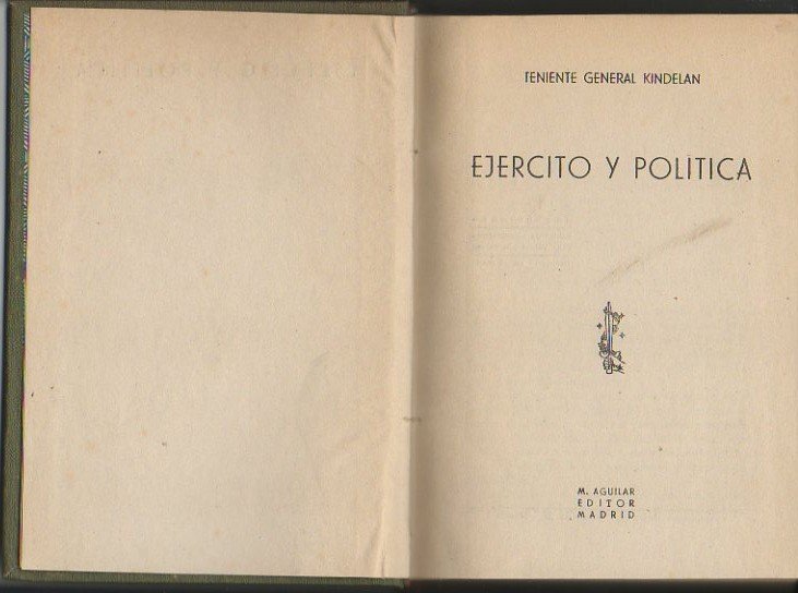 EJERCITO Y POLITICA.