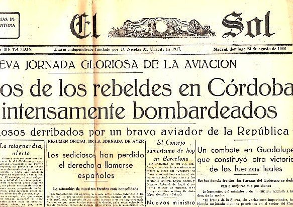 EL SOL. AÑO XX. N. 5930. 23-AGOSTO-1936.