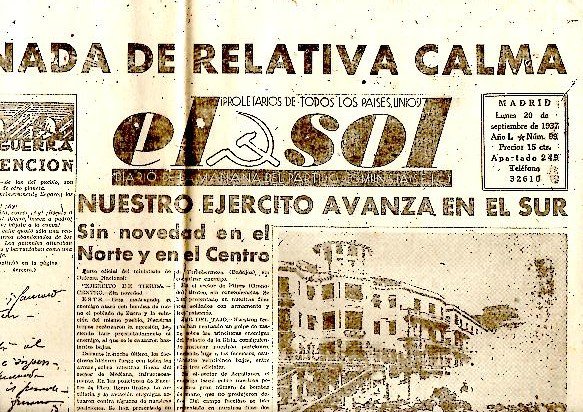 EL SOL. DIARIO DE LA MAÑANA DEL PARTIDO COMUNISTA DE …