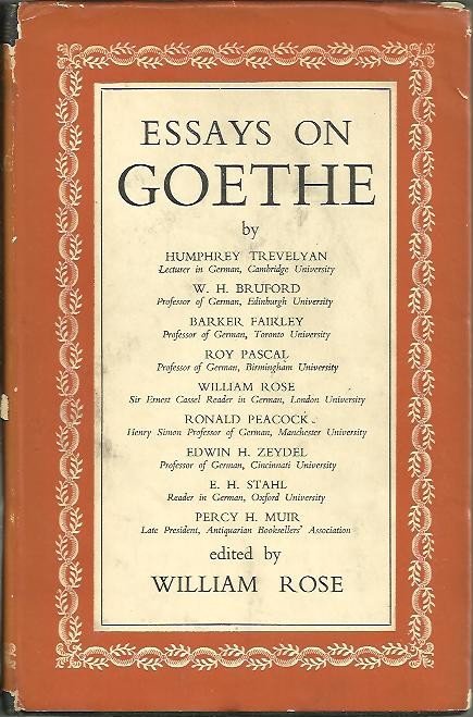 ESSAYS ON GOETHE.