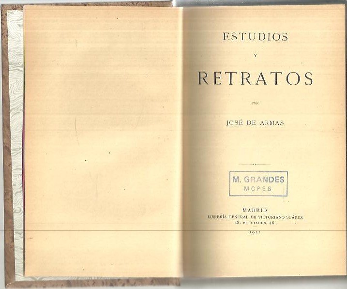 ESTUDIOS Y RETRATOS.