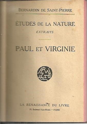 ETUDES DE LA NATURE. EXTRAITS. PAUL ET VIRGINIE.