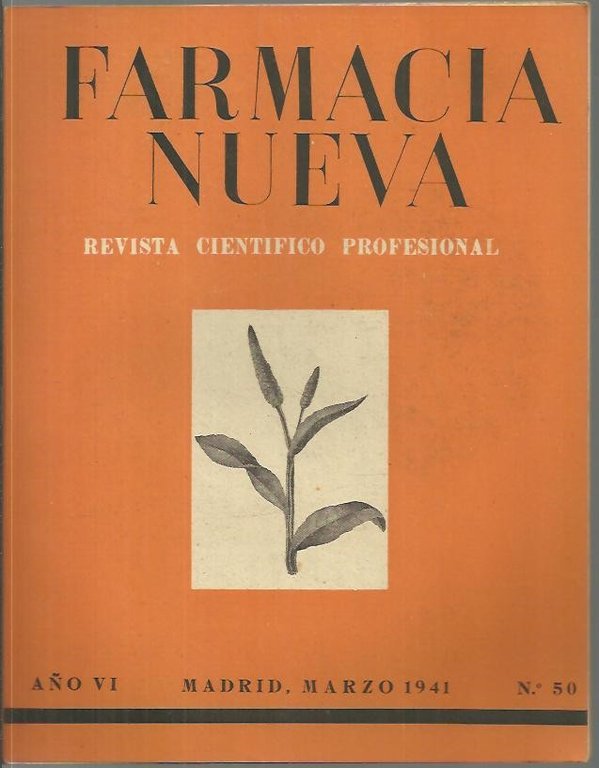 FARMACIA NUEVA. AÑO VI. N. 50.