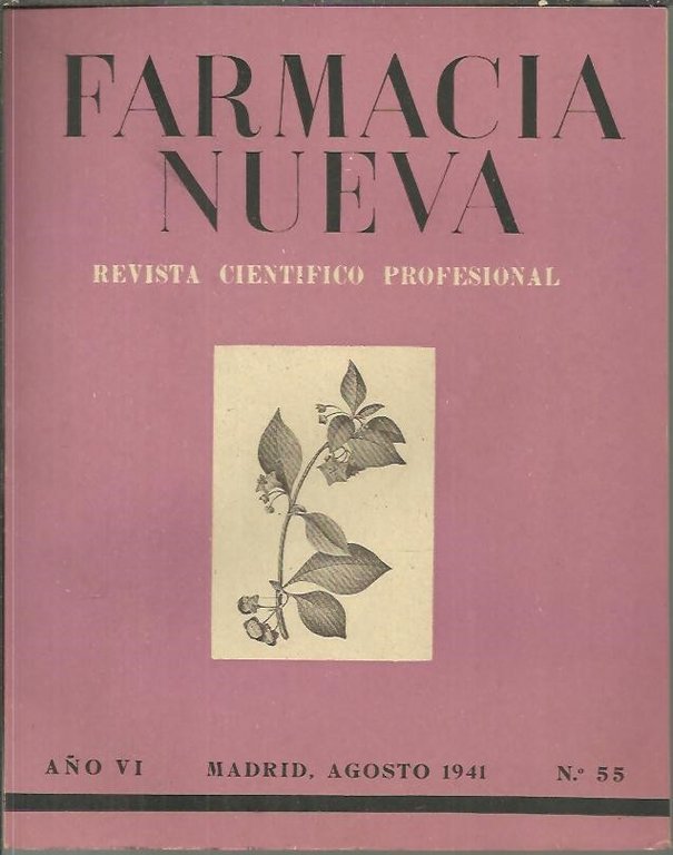 FARMACIA NUEVA. AÑO VI. N. 55.