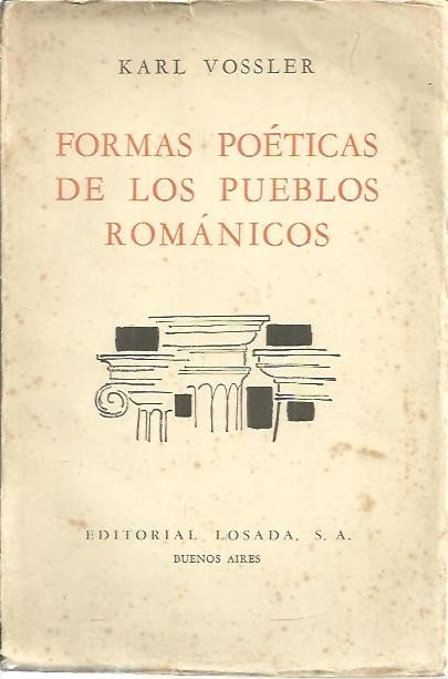 FORMAS POETICAS DE LOS PUEBLOS ROMANTICOS.