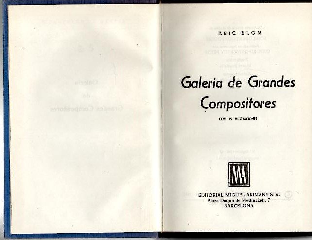 GALERIA DE GRANDES COMPOSITORES.
