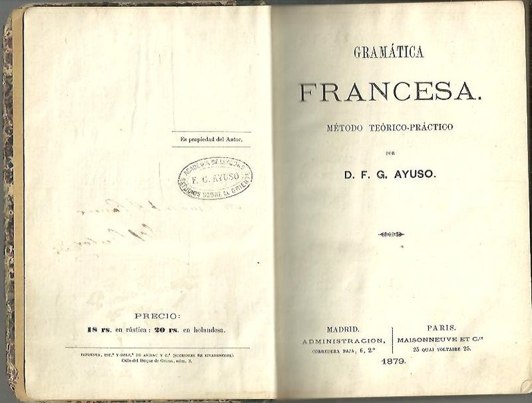 GRAMATICA FRANCESA. METODO TEORICO-PRACTICO.