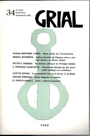GRIAL. N. 34. OUTUBRE-NOVEMBRE-DECEMBRE, 1971.