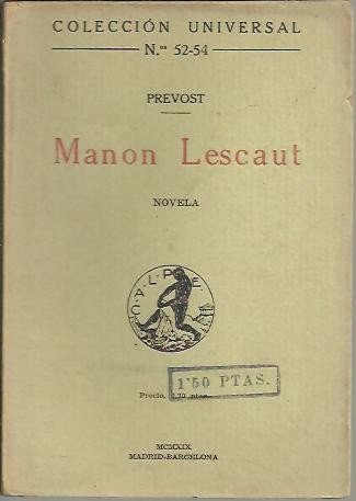 HISTORIA DE MANON LESCAUT.