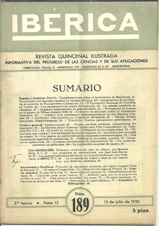 IBERICA. N. 189.