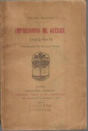 IMPRESSIONS DE GUERRE (1914 - 1915).