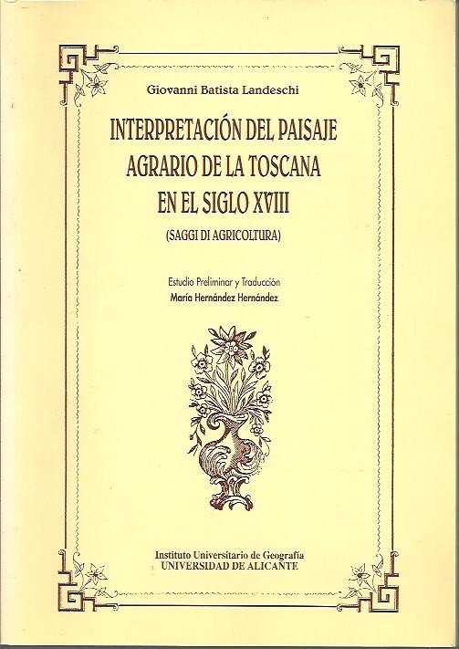 INTERPRETACION DEL PAISAJE AGRARIO DE LA TOSCANA EN EL SIGLO …